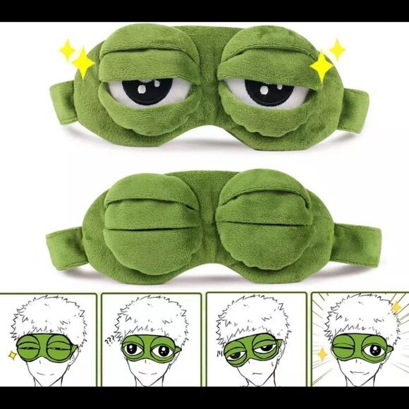 3D Crazy Eyes Frog Sleep Mask - Picture 5 of 5